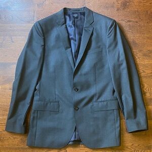 J.Crew Ludlow Charcoal Blazer 40L Loro Piana Super 120s Wool
